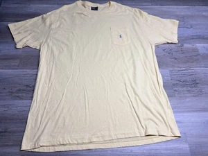 Vintage 90s Polo Ralph Lauren Blank Single Stitch Pocket T-Shirt Selvedge L USA - Picture 1 of 7