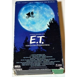 E.T. The Extra-Terrestrial VHS Tape A Steven Spielberg Film *Green Case* - Foto 1 di 11