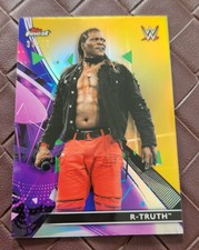 R-Truth 2021 Topps Finest WWE Gold Refractor /50 #29 SP Wrestling Card