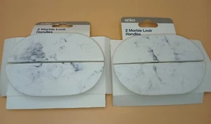 MARBLE LOOK DOOR HANDLES X2 PACKS (NEW) - Picture 1 of 7