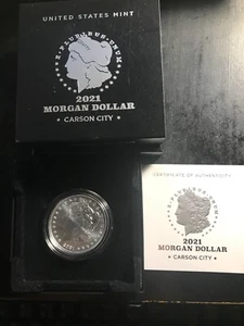 2021-Carson City Privy Mark Morgan Silver Dollar in Original US Mint Packaging - Picture 1 of 8