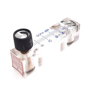 Cole Parmer Air Flow Meter, Range: 3-30 SCFH, Pressure: 100psi Max, 1/8" NPT - Picture 1 of 5