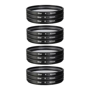3 Pieces filter 4 6 8 Points Variable Starburst filter Effect Slim - Picture 1 of 29