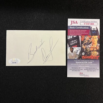 Dallas Green SIGNED INDEX CARD Philadelphia Phillies JSA CERT AUTOGRAPH - Image 1 of 4