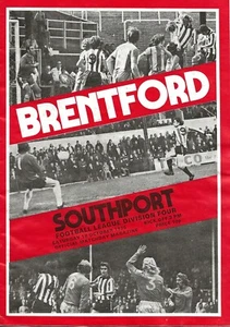 BRENTFORD v SOUTHPORT ~ 18 OCTOBER 1975 ~ FOOTBALL PROGRAMME - Picture 1 of 1