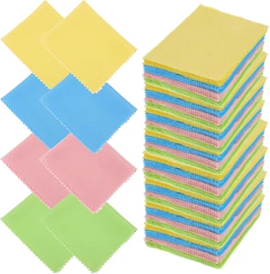 200 Ultra-Soft Cleaning Cloths for Glasses, Phones, Lens 7"x 6" Reusable - Picture 1 of 11