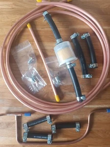 Triumph GT6 Mk1 Mk2 Mk3 Fuel Petrol pipe line set kit RHD LHD Inc Filter 2225F - Picture 1 of 9