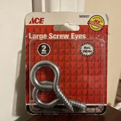 "Ojos de tornillo grandes ACE 2-5/8"" máximo 200 libras 5029327" Foto 1 de 4