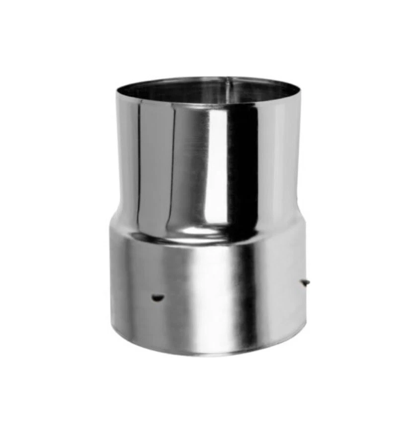 PROSTKO LTD Connettore fodere canna fumaria in acciaio inox adattatore camino tubo flessibile a tubo rigido