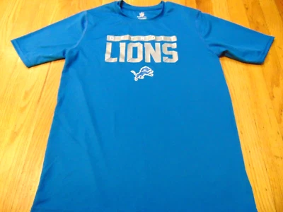 NFL TEAM APPAREL DETROIT LIONS PERFORMANCE T-SHIRT YOUTH XL (18/20) - Image 1 of 3