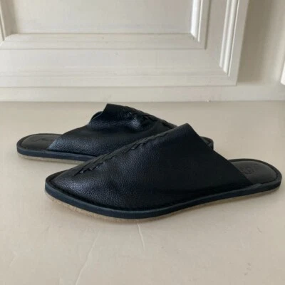 Free People Nova Tejido Punta Plana Cuero Negro Talla 38 Nuevo sin Etiquetas Foto 1 de 4