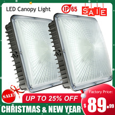 2 Pack 70W Canopy Great LED Lights for Carport, Shop, Warehouse, Garage,Backyard
