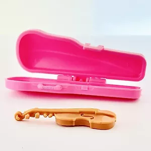 Barbie Doll Violin w/Pink Case for Barbie’s Little Sister /Barbie Accessory Toy - Picture 1 of 8