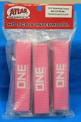 HO Scale - ATLAS 20 006 546 OCEAN NETWORK EXPRESS - ONE 40' Container - Set # 2 - Image 1 of 2
