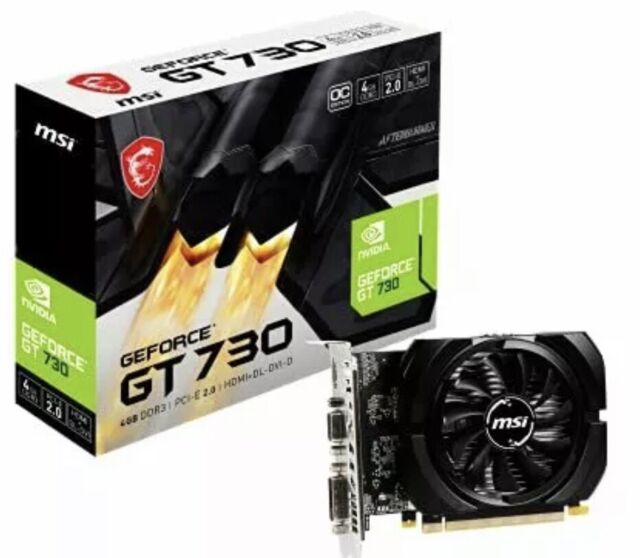 MSI N740-4GD3 nvidia GeForce GT 740 4gb 128-bit ddr3 pci-express  dvi-d4.4(9)