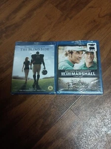 2 Brand New Blu-rays The Blind Side, We Are Marshall - Picture 1 of 5