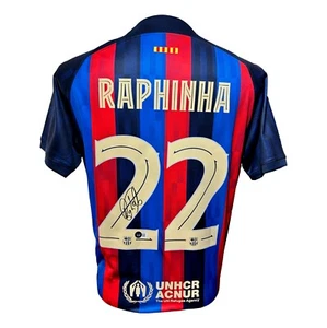 Raphinha signiertes Barcelona Fußballtrikot BAS COA signiert - Bild 1 von 5