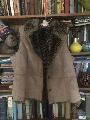 plus size 2x beautiful faux furlined suede vest by relatively  Machine Washable - Image 1 of 4