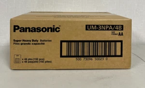 192 pcs Panasonic AA Double A Battery Heavy Duty Battery 1.5v Bulk Pack - Picture 1 of 4