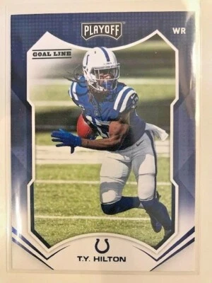 T Y Hilton 2021 Panini Playoff Goal Line Blue Foil - Colts - Image 1 of 2