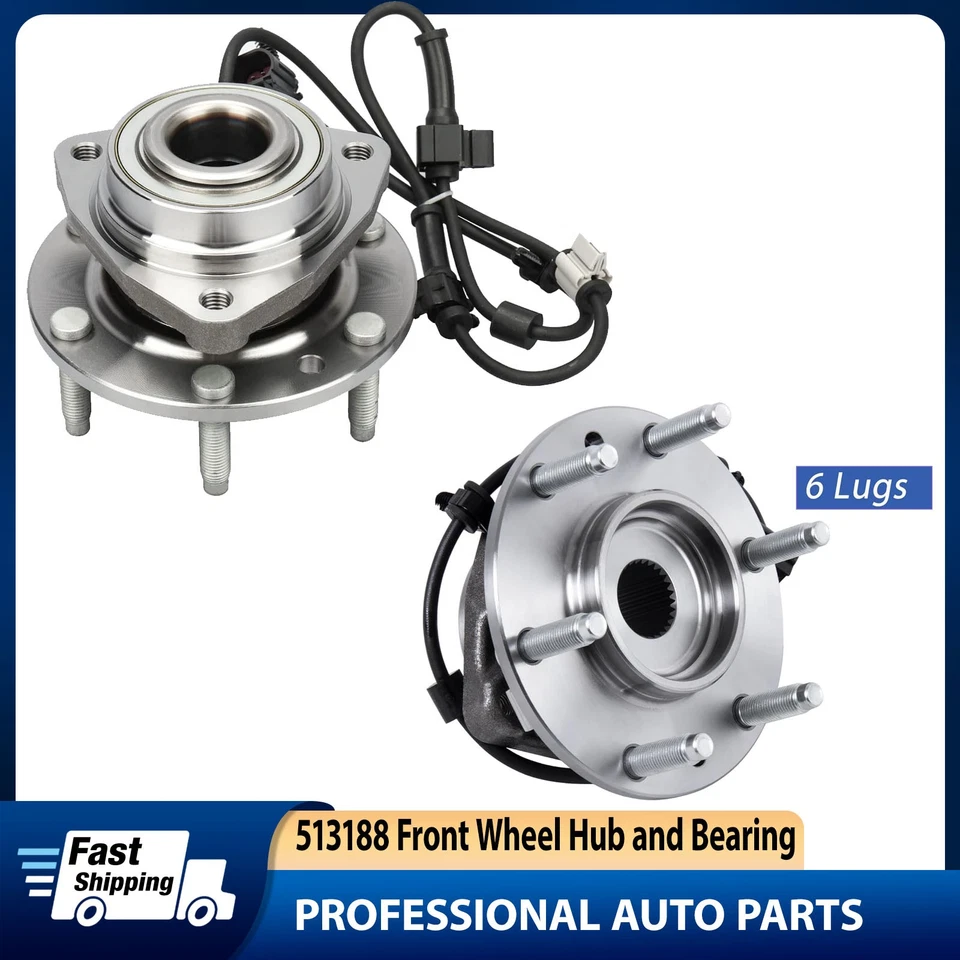 2X Conjunto de buje y cojinete de rueda delantera para Buick Rainier 2004-2007 4,2 L 5,3 L Foto 1 de 4