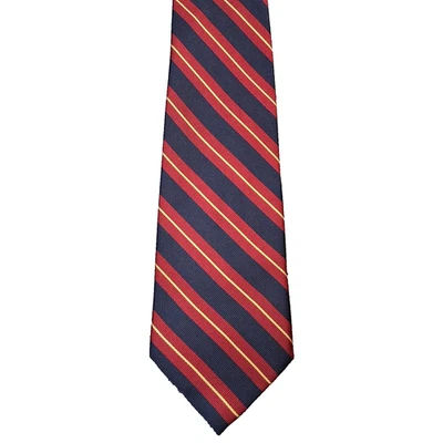 Gravata Ashford and Brooks listrada toda de seda multicolor 57 X 3,5 - Imagem 1 de 4