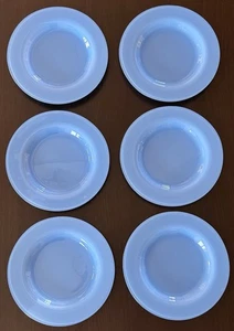 Dessertteller Kuchenteller Glas, Set 6 Stück, 21 cm, Farbe Blau, Gebraucht - Bild 1 von 5