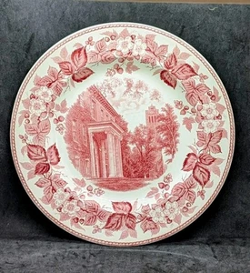 Vintage 1932 Wedgwood Tufts College Teller Ballou Hall rot - Bild 1 von 5
