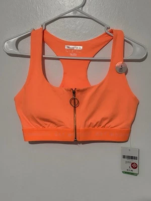 Sujetador deportivo Forever 21 naranja neón para mujer talla grande nuevo con etiquetas Foto 1 de 4