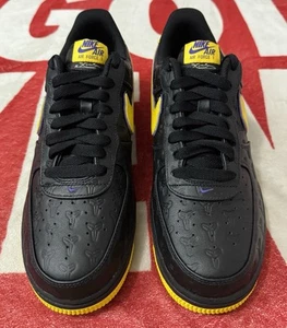 Size 11 - Nike Kobe Bryant x Air Force 1 Low Lakers Away “Numbered” 4725/8000 - Picture 1 of 6