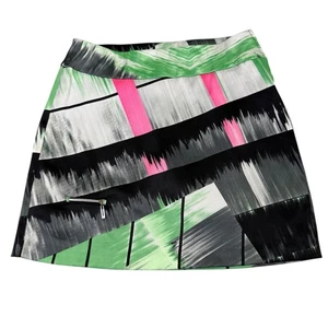 JAMIE SADOCK Skort Mujer 6 Verde Rosa Negro Abstracto Golf Pickleball Bolsillos - Imagen 1 de 10