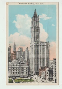 Woolworth Building New York Cathedral of Commerce Vintage Postcard P20 - Bild 1 von 2
