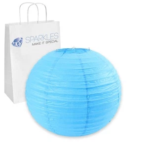 12 pcs 16" inch Chinese Paper Lantern - Turquoise - Wedding Party Event da - Picture 1 of 6