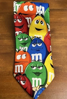 Corbata de hombre con estampado grande de personajes de M&M Mars Candy corbata novedad Foto 1 de 4