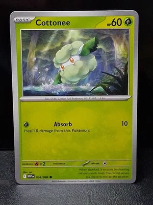 Pokémon TCG Cottonee 004/086 White Flare Regular - Image 1 of 2