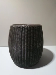 Resin Wicker Beistelltisch, Braun - Bild 1 von 3