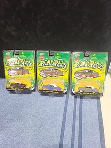 3 Jada Road Rats '47 Series 62 Cadillacs & '53 Chevy Bel Air! - Picture 1 of 6