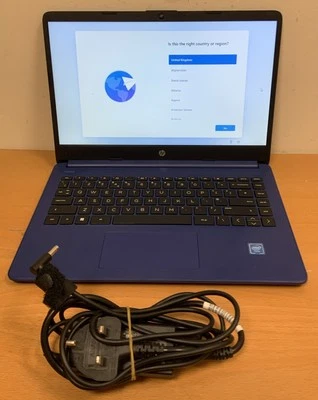 HP 14s-dq0033sa 14in 4GB Intel Celeron 1.10Gz 128GB Laptop  - Image 1 of 4