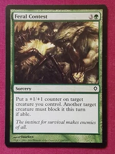 Magic The Gathering WORLDWAKE FERAL CONTEST green card MTG - Bild 1 von 2