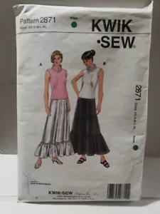 KWIK SEW Sewing Pattern 2871 Misses Skirts & Tops Sz XS-XL -Cut Complete To XL- - Picture 1 of 4