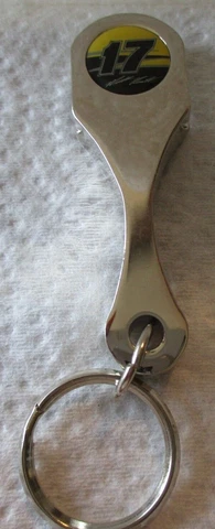 Matt Kenseth # 17 CHROME CONNECTING ROD / BOTTLE OPENER METAL KEYCHAIN !! Cover