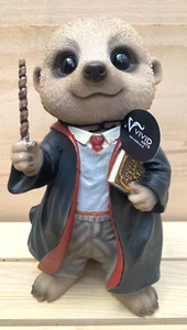 Baby Meerkat Wizard Vivid Arts Garden Ornament NEW Inddor Outdoor Ornament - Picture 1 of 3