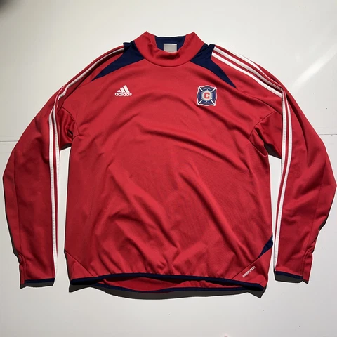 Chicago Fire Adidas Climalite Formotion L/S MLS Soccer Jersey XL thumbholes Cover