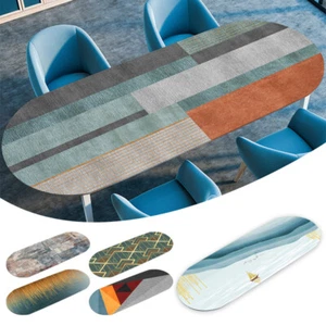 Ovale Tischdecke Ölfest Wasserdicht Elastisch Esszimmer Hof Couchtischdecke. - Bild 1 von 28