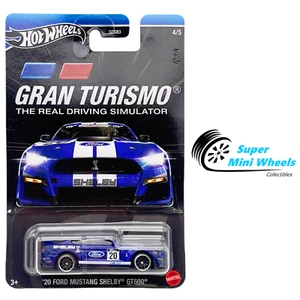 Hot Wheels 2024 Gran Turismo ‘20 Ford Mustang Shelby GT500 Blue - Picture 1 of 2