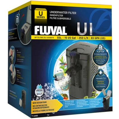 Fluval U1 Internal Filter Aquarium Fish Tank Power Filter / Sponges / Carbon - Image 1 of 3