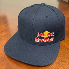 Red Bull Navy Blue Snapback Cap Small Side Logo
