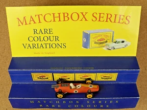 OLD VINTAGE LESNEY MATCHBOX # 19 LOTUS RACING CAR ORANGE - Picture 1 of 11