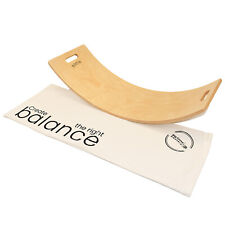 Wooden Balance Board Per Bambini Premium Birch Rocker Seesaw Kids Wobble Swing