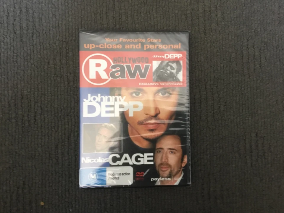 Hollywood Raw: Johnny Depp, Nicholas Cage Exclusive Interviews DVD New Sealed - image 1 of 1